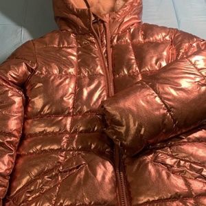 Girls metallic coat